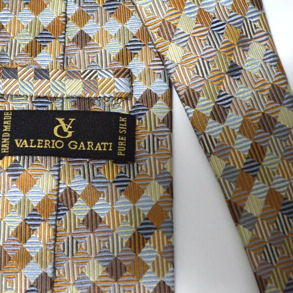 Valerio Garati Necktie Beige Multi-color Silk Business Formal - Picture 2 of 5